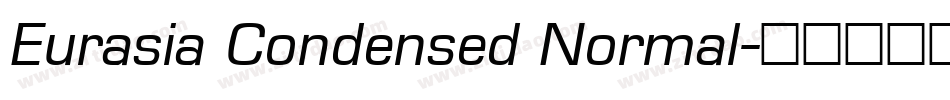 Eurasia Condensed Normal字体转换
